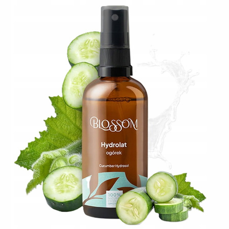 Blossom Lekki Rozjaśniający Hydrolat Ogórkowy Cera Tłusta Trądzikowa 100ml